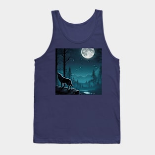 Howling at the moon! Tank Top